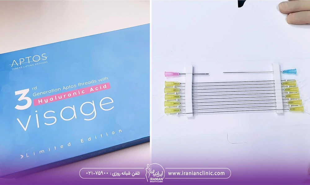 عکس نخ های لیفت داخل جعبه نخ visage - لیفت نخ آپتوس