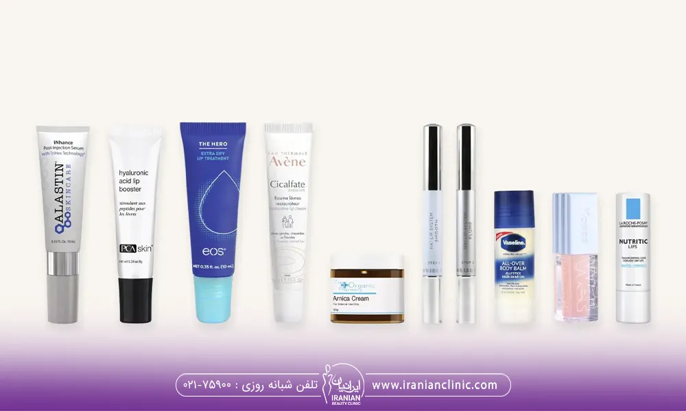 What ointment should we use after lip gel injection