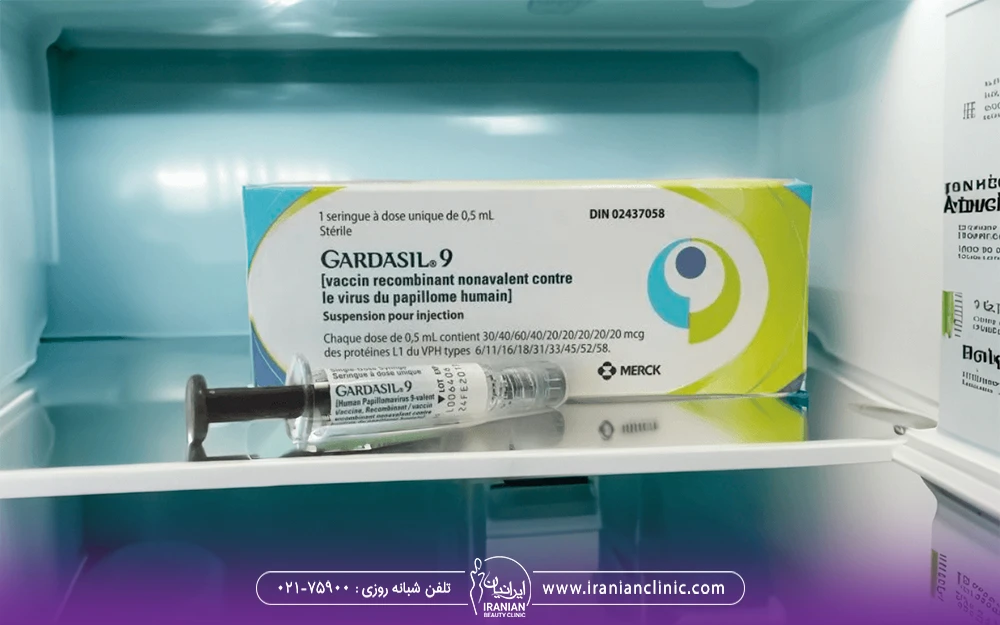 عکس جعبه گارداسیل 9 در کنار سرنگ Gardasil