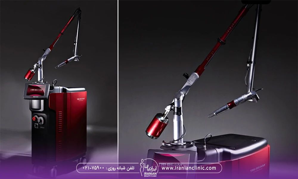 عکس از زوایای دستگاه لیزر Tri-Beam